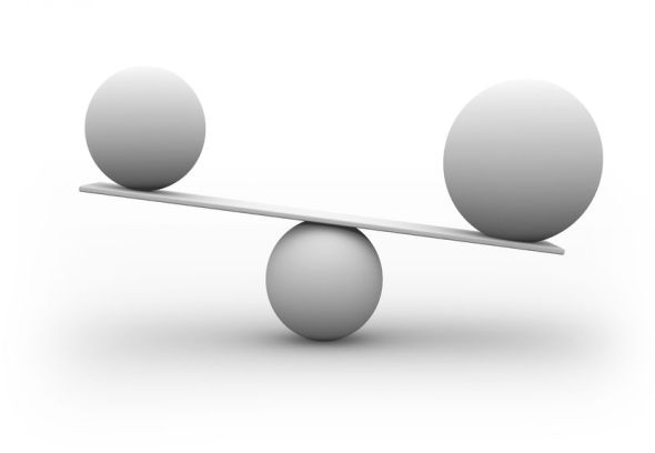 5503253 - scales 3d concept isolated on white